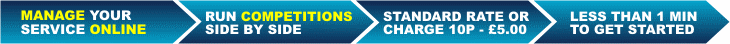 Run your own text message competition service